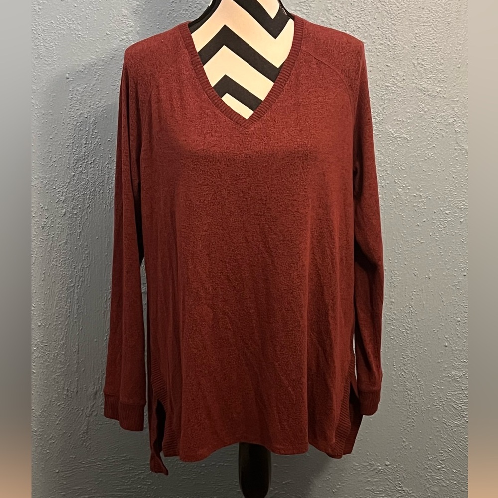 Maurices Maroon Long Sweater